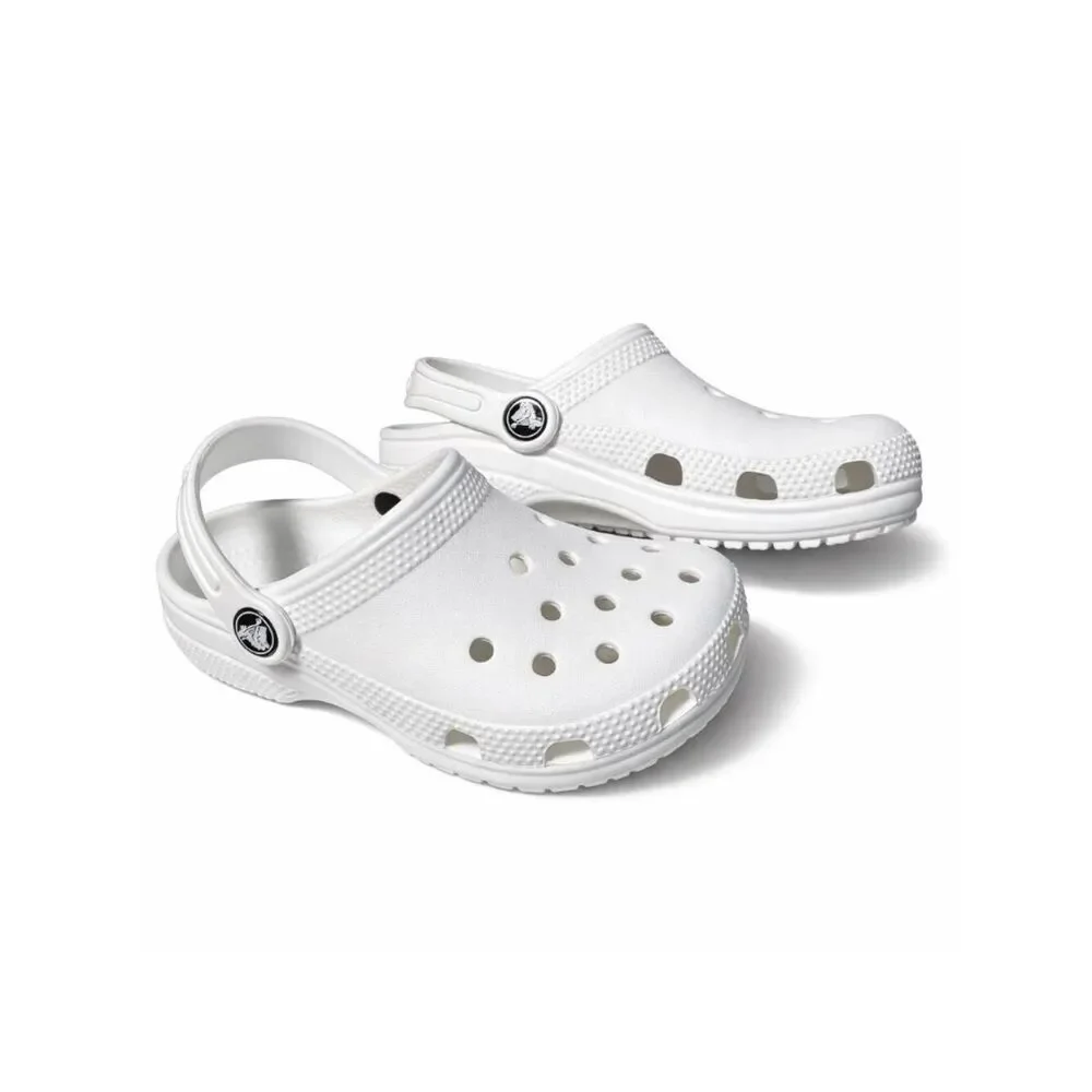 Crocs Classic Clog White Kids C12 Slip On Lightweight Comfort Sandals